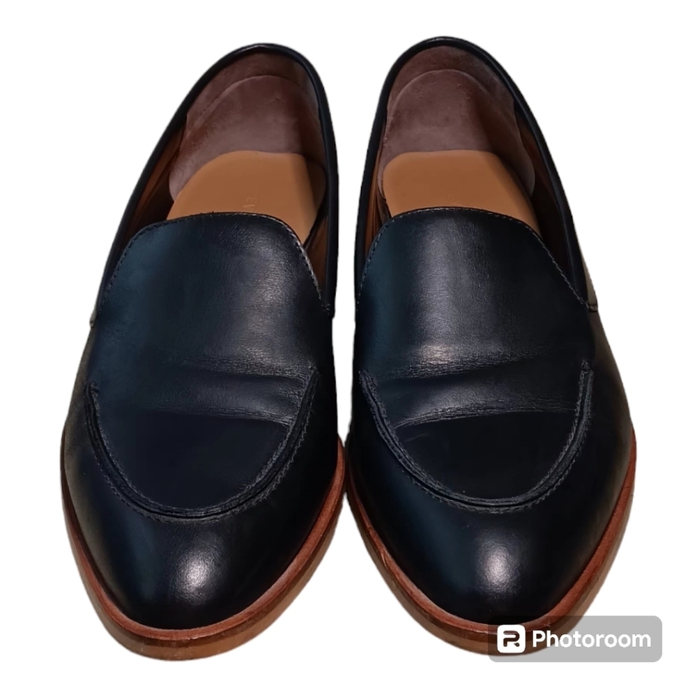 Everlane Loafers Women's 10 Black Leather Pointed Toe The Modern